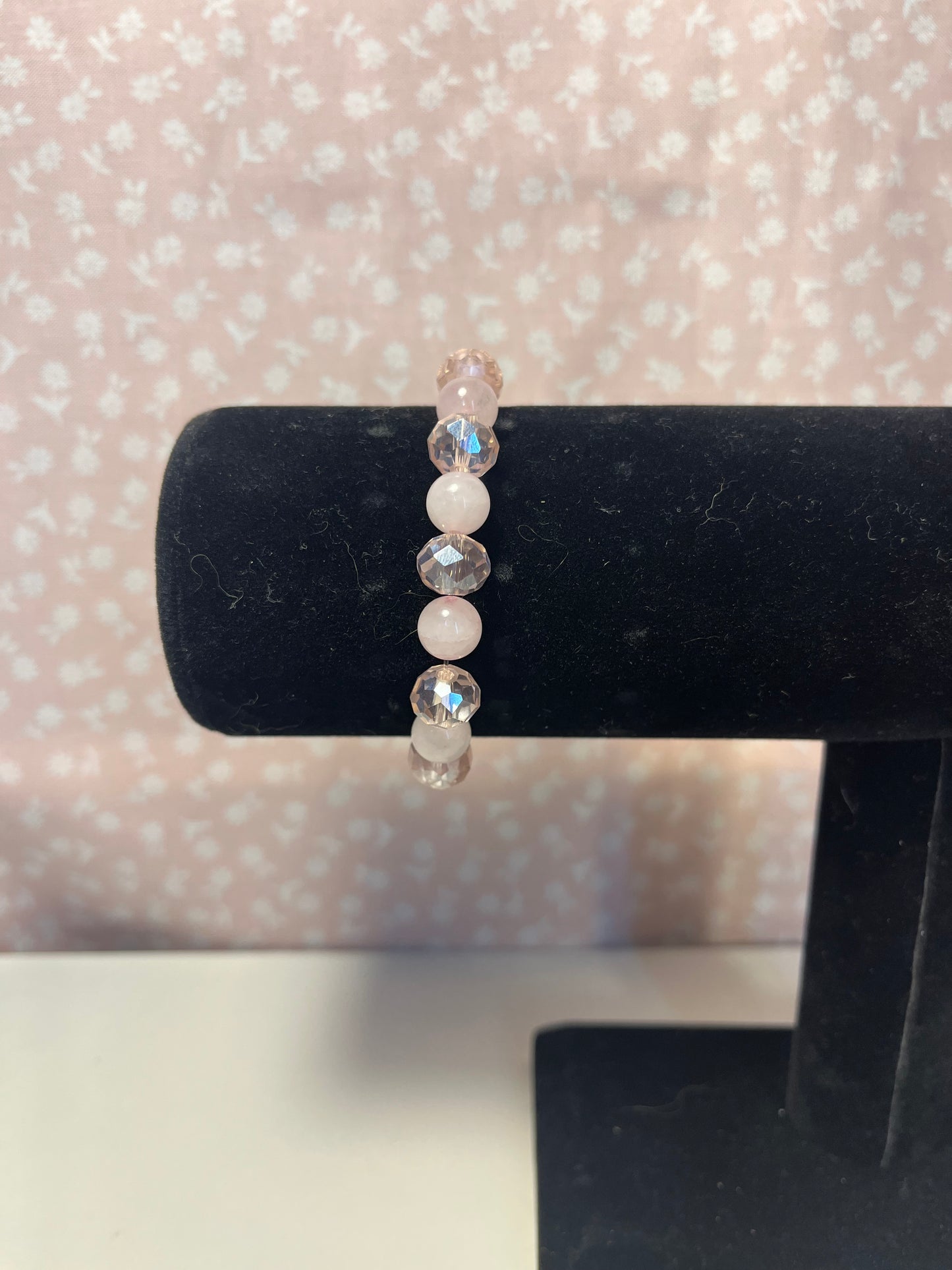 Crystal Pink Stretchy Bracelet