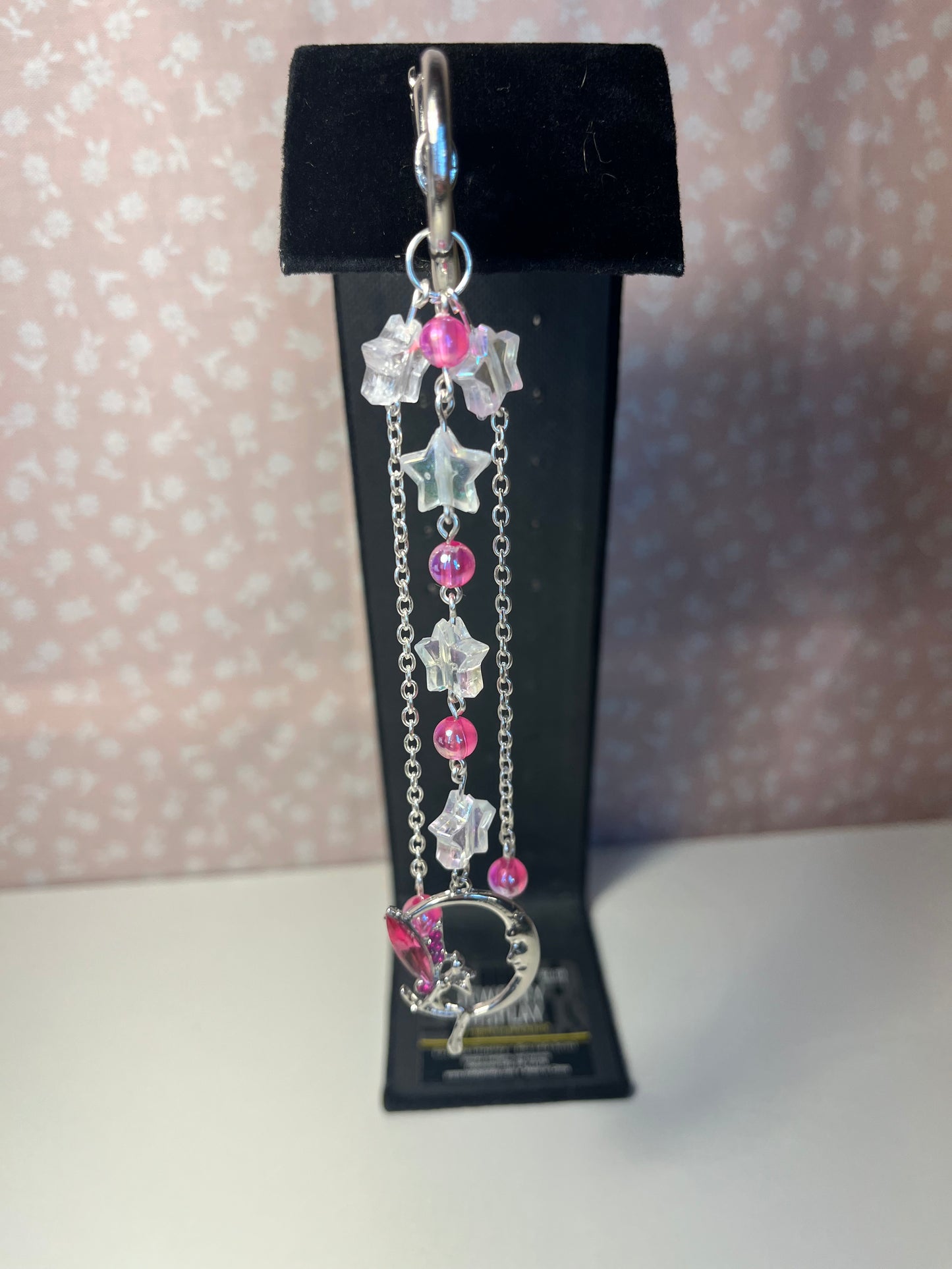 Pink Moon Fairy Keychain