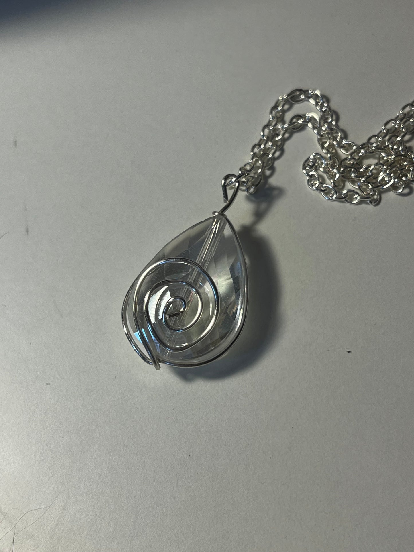 Wire-Wrapped Pendant Necklace